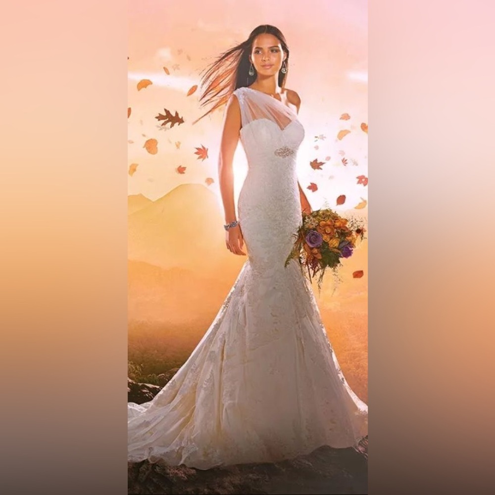 Disney Fairytales Alfred Angelo Colors of the wind wedding dress
